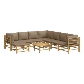 vidaxl_3155132_set_de_sofás_centrales_y_esquineros_para_jardín_de_9_piezas_fabricado_en_bambú_con_cojines_de_color_gris_topo_vida_xl_2