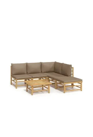 vidaxl_3155135_set_de_sofás_con_mesa_y_reposapiés_para_jardín_de_6_piezas_fabricado_en_bambú_con_cojines_de_color_gris_topo_vida_xl_0