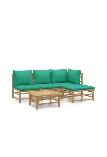 vidaxl_3155145_set_de_sofás_con_reposapiés_para_jardín_de_6_piezas_fabricado_en_bambú_con_cojines_de_color_verde_vida_xl_0