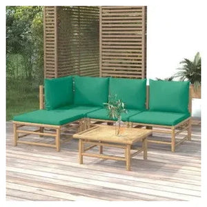 vidaxl_3155145_set_de_sofás_con_reposapiés_para_jardín_de_6_piezas_fabricado_en_bambú_con_cojines_de_color_verde_vida_xl_1