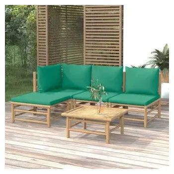 vidaxl_3155145_set_de_sofás_con_reposapiés_para_jardín_de_6_piezas_fabricado_en_bambú_con_cojines_de_color_verde_vida_xl_1
