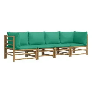 vidaxl_3155152_set_de_sofás_para_jardín_de_4_piezas_fabricado_en_bambú_con_cojines_de_color_verde_vida_xl_2