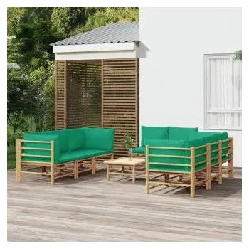 vidaxl_3155155_set_de_sofás_para_jardín_de_9_piezas_fabricado_en_bambú_con_cojines_de_color_verde_vida_xl_1