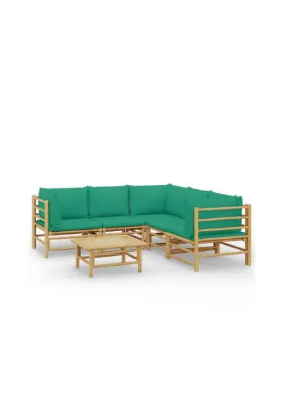 vidaxl_3155156_set_de_sofás_y_mesa_para_jardín_de_6_piezas_hecho_en_bambú_con_cojines_de_color_verde_vida_xl_0