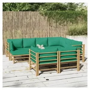 vidaxl_3155160_set_de_sofás_y_reposapiés_para_jardín_de_10_piezas_fabricado_en_bambú_con_cojines_de_color_verde_vida_xl_1