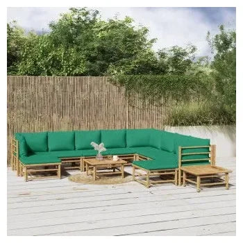 vidaxl_3155163_set_de_sofás_y_reposapiés_para_jardín_de_12_piezas_fabricado_en_bambú_con_cojines_de_color_verde_vida_xl_1