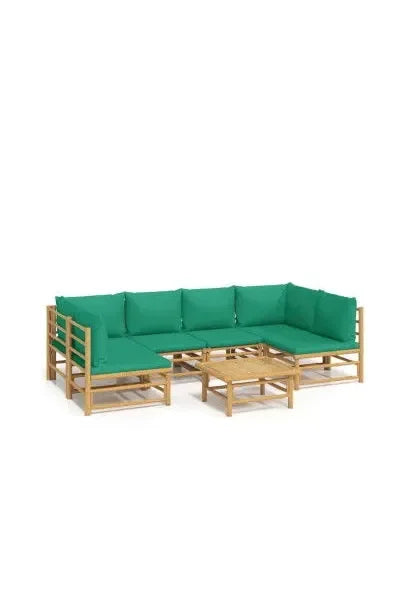 vidaxl_3155166_set_de_sofás_para_jardín_de_7_piezas_fabricado_en_bambú_con_cojines_de_color_verde_vida_xl_0