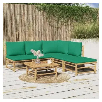 vidaxl_3155167_set_de_jardín_con_sofás_y_reposapiés_de_7_piezas_fabricado_en_bambú_con_cojines_de_color_verde_vida_xl_1