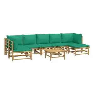 vidaxl_3155174_juego_de_sofás_con_reposapiés_para_jardín_de_8_piezas_fabricado_en_bambú_con_cojines_de_color_verde_vida_xl_2