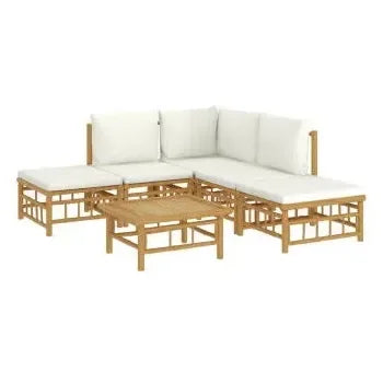 vidaxl_3155175_set_de_sofá_y_reposapiés_para_jardín_de_6_piezas_fabricado_en_bambú_con_cojines_de_color_blanco_vida_xl_2