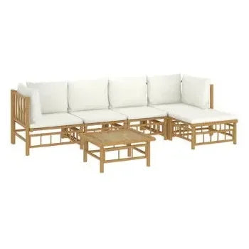 vidaxl_3155180_set_de_sofás_y_reposapiés_para_jardín_de_6_piezas_fabricado_en_bambú_con_cojines_de_color_blanco_vida_xl_2