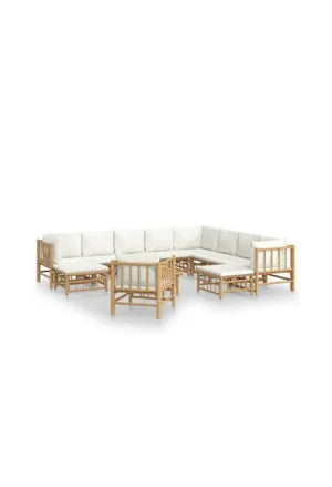 vidaxl_3155194_set_de_sofás_y_silla_con_reposapiés_para_jardín_de_12_piezas_fabricado_en_bambú_con_cojines_de_color_blanco_vida_xl_0
