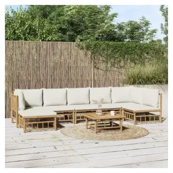vidaxl_3155206_set_de_sofás_y_reposapiés_con_mesa_para_jardín_de_8_piezas_fabricado_en_bambú_con_cojines_de_color_blanco_vida_xl_1