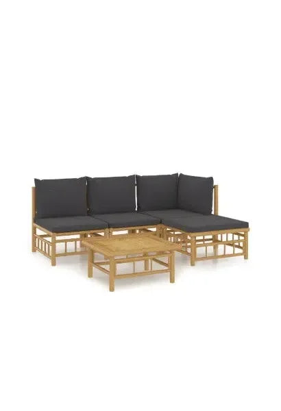 vidaxl_3155209_set_de_sofás_y_reposapiés_con_mesa_para_jardín_de_5_piezas_fabricado_en_bambú_con_cojines_grises_vida_xl_0
