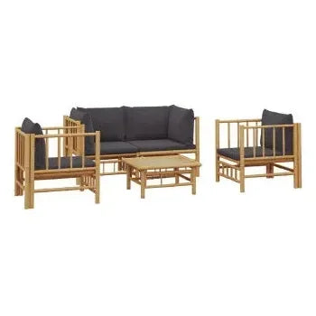 vidaxl_3155217_set_de_sofás_y_sillas_para_jardín_de_5_piezas_fabricado_en_bambú_con_cojines_grises_vida_xl_2