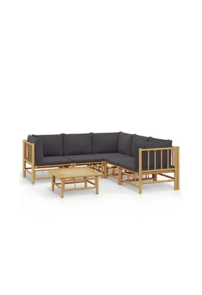 vidaxl_3155220_juego_de_sofás_con_mesa_para_jardín_de_6_piezas_fabricado_en_bambú_con_cojines_grises_vida_xl_0