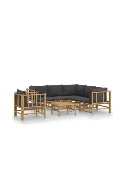 vidaxl_3155221_set_de_sofás_y_silla_para_jardín_de_7_piezas_fabricado_en_bambú_con_cojines_grises_vida_xl_0