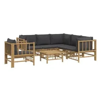 vidaxl_3155221_set_de_sofás_y_silla_para_jardín_de_7_piezas_fabricado_en_bambú_con_cojines_grises_vida_xl_2