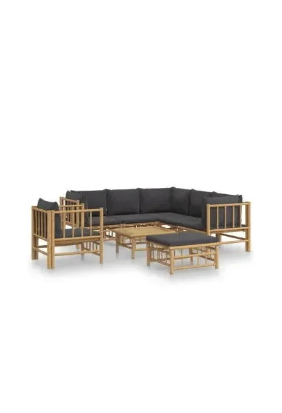 vidaxl_3155222_set_de_sofás_y_silla_con_reposapiés_para_jardín_de_8_piezas_fabricado_en_bambú_con_cojines_grises_vida_xl_0