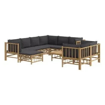 vidaxl_3155224_set_de_sofás_con_reposapiés_para_jardín_de_10_piezas_fabricado_en_bambú_con_cojines_grises_vida_xl_2
