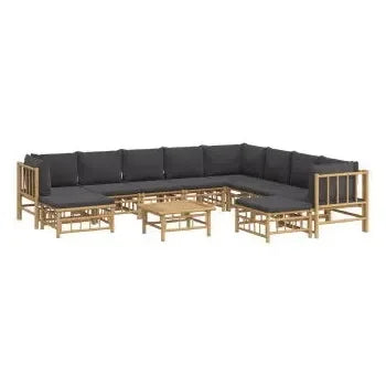 vidaxl_3155225_set_de_sofás_con_reposapiés_para_jardín_de_11_piezas_fabricado_en_bambú_con_cojines_grises_vida_xl_2