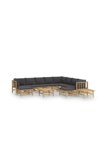 vidaxl_3155227_set_de_sofás_con_reposapiés_para_jardín_de_12_piezas_fabricado_en_bambú_con_cojines_grises_vida_xl_0