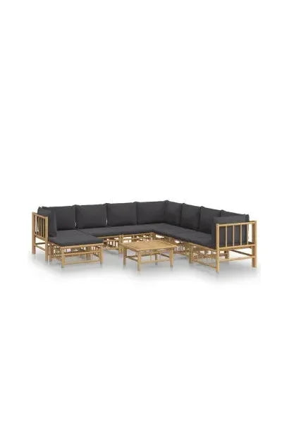 vidaxl_3155228_set_de_sofás_con_reposapiés_para_jardín_de_9_piezas_fabricado_en_bambú_con_cojines_grises_vida_xl_0