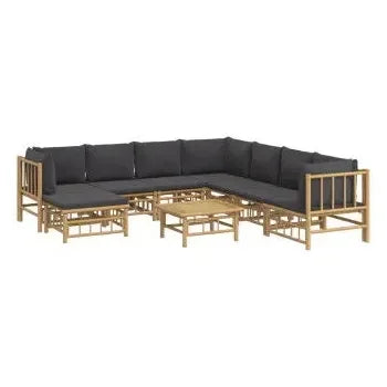 vidaxl_3155228_set_de_sofás_con_reposapiés_para_jardín_de_9_piezas_fabricado_en_bambú_con_cojines_grises_vida_xl_2