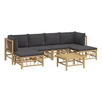 vidaxl_3155229_set_de_sofás_con_reposapiés_para_jardín_de_7_piezas_fabricado_en_bambú_con_cojines_grises_vida_xl_2