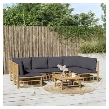 vidaxl_3155230_set_de_sofás_y_mesa_para_jardín_de_7_piezas_fabricado_en_bambú_con_cojines_grises_vida_xl_1