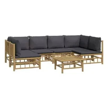 vidaxl_3155230_set_de_sofás_y_mesa_para_jardín_de_7_piezas_fabricado_en_bambú_con_cojines_grises_vida_xl_2