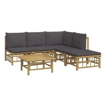 vidaxl_3155231_set_de_sofás_con_reposapiés_para_jardín_de_6_piezas_fabricado_en_bambú_con_cojines_grises_vida_xl_2
