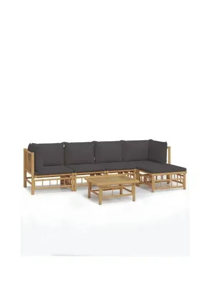 vidaxl_3155232_set_de_sofás_y_mesa_con_reposapiés_para_jardín_de_6_piezas_fabricado_en_bambú_con_cojines_grises_vida_xl_0