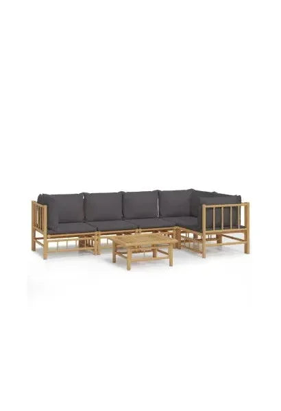 vidaxl_3155233_set_de_sofás_con_mesa_para_jardín_de_6_piezas_fabricado_en_bambú_con_cojines_grises_vida_xl_0