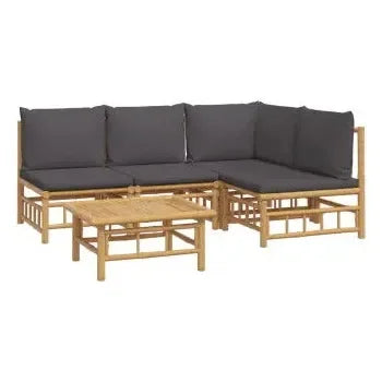 vidaxl_3155234_set_de_sofás_y_mesa_para_jardín_de_5_piezas_fabricado_en_bambú_con_cojines_grises_vida_xl_2