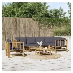 vidaxl_3155237_set_de_sofás_y_silla_con_mesa_para_jardín_de_7_piezas_fabricado_en_bambú_con_cojines_grises_vida_xl_1
