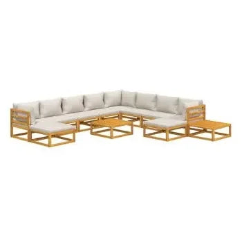 vidaxl_3155295_set_de_sofás_y_reposapiés_para_jardín_de_12_piezas_fabricado_en_madera_de_acacia_con_cojines_gris_claro_vida_xl_2