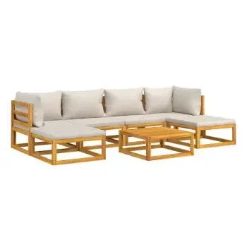 vidaxl_3155297_set_de_sofás_y_reposapiés_para_jardín_de_7_piezas_fabricado_en_madera_de_acacia_con_cojines_gris_claro_vida_xl_2