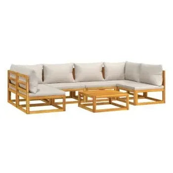 vidaxl_3155298_set_de_sofás_y_mesa_para_jardín_de_7_piezas_fabricado_en_madera_de_acacia_con_cojines_gris_claro_vida_xl_2