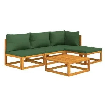vidaxl_3155309_set_de_sofás_y_reposapiés_para_jardín_de_5_piezas_fabricado_en_madera_de_acacia_con_cojines_color_verde_vida_xl_2