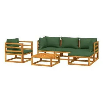vidaxl_3155311_set_de_sofás_y_silla_con_reposapiés_de_jardín_de_6_piezas_fabricado_en_madera_de_acacia_con_cojines_verdes_vida_xl_2