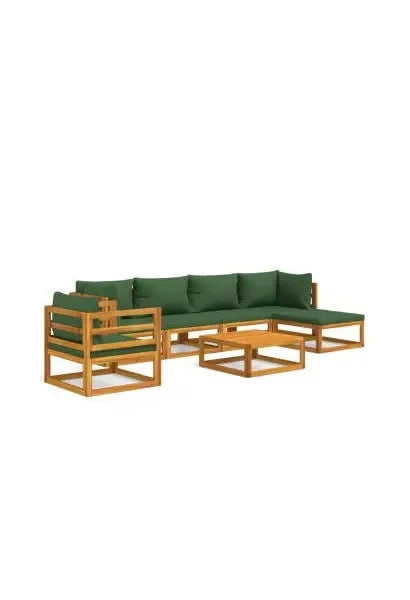 vidaxl_3155313_set_de_sofás_y_silla_con_reposapiés_de_jardín_de_7_piezas_fabricado_en_madera_de_acacia_con_cojines_verdes_vida_xl_0
