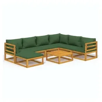 vidaxl_3155322_set_de_sofás_con_reposapiés_para_jardín_de_8_piezas_fabricado_en_madera_de_acacia_con_cojines_verdes_vida_xl_1