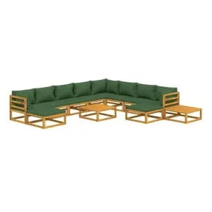 vidaxl_3155326_set_de_sofás_con_reposapiés_para_jardín_de_12_piezas_fabricado_en_madera_de_acacia_con_cojines_verdes_vida_xl_2