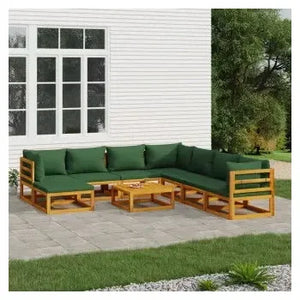 vidaxl_3155327_set_de_sofás_con_reposapiés_para_jardín_de_9_piezas_fabricado_en_madera_de_acacia_con_cojines_verdes_vida_xl_1