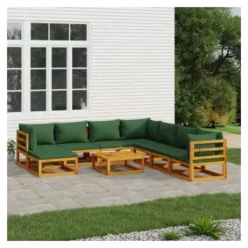 vidaxl_3155327_set_de_sofás_con_reposapiés_para_jardín_de_9_piezas_fabricado_en_madera_de_acacia_con_cojines_verdes_vida_xl_1