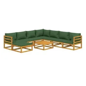 vidaxl_3155327_set_de_sofás_con_reposapiés_para_jardín_de_9_piezas_fabricado_en_madera_de_acacia_con_cojines_verdes_vida_xl_2