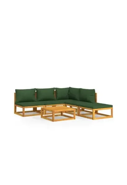 vidaxl_3155330_set_de_sofás_y_reposapiés_para_jardín_de_6_piezas_fabricado_en_madera_de_acacia_con_cojines_verdes_vida_xl_0