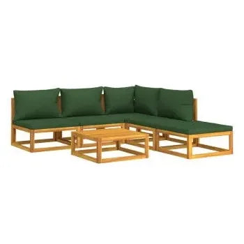 vidaxl_3155330_set_de_sofás_y_reposapiés_para_jardín_de_6_piezas_fabricado_en_madera_de_acacia_con_cojines_verdes_vida_xl_2