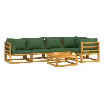 vidaxl_3155332_set_de_sofás_y_mesa_para_jardín_de_6_piezas_fabricado_en_madera_de_acacia_con_cojines_verdes_vida_xl_2